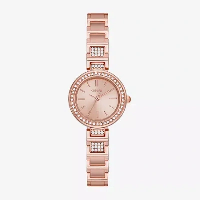 Geneva Womens Crystal Accent Rose Goldtone Bracelet Watch Fmdjm249 In Gold