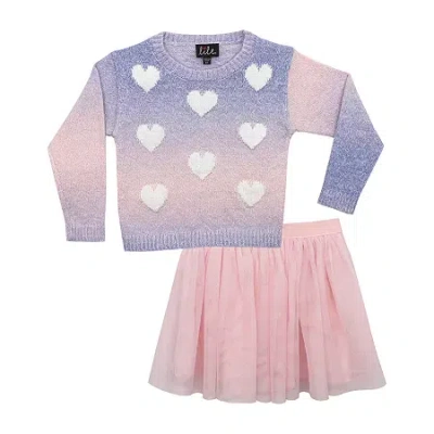 Lilt Toddler Girls 2-pc. Skirt Set In Pink