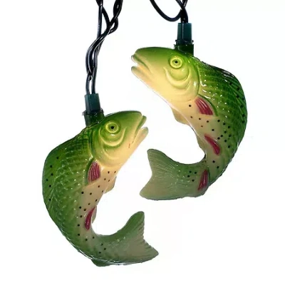 Kurt Adler 10-light Trout Light Set In Multi