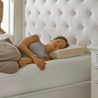 La-z-boy Hybrid Bliss Memory Foam Gusset Plush Bed Pillow In White