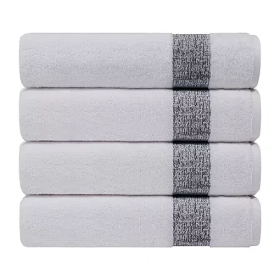 Depera Home Bath Towels Set 4-pc. Quick Dry Bath Towel Set In Blue