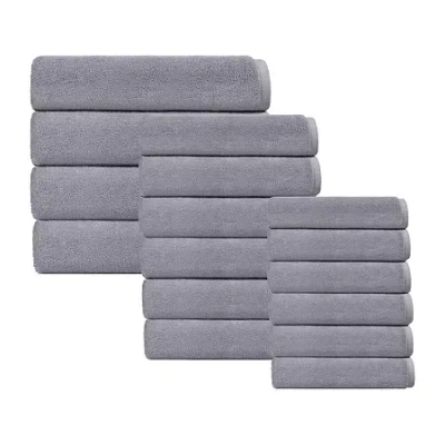 Depera Home Bath Towels Set Quick Dry Bath Towel Set In Silver