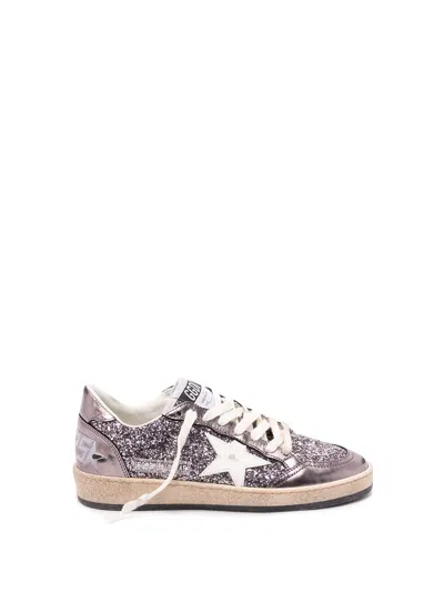 Golden Goose `ball Star` Sneakers In Metallic