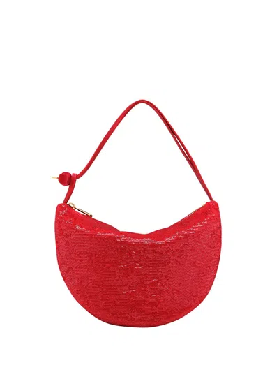 Longchamp `le Roseau Sparkling` Small Clutch In Red