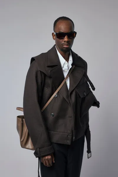 Dries Van Noten M.w. Jacket In Brown