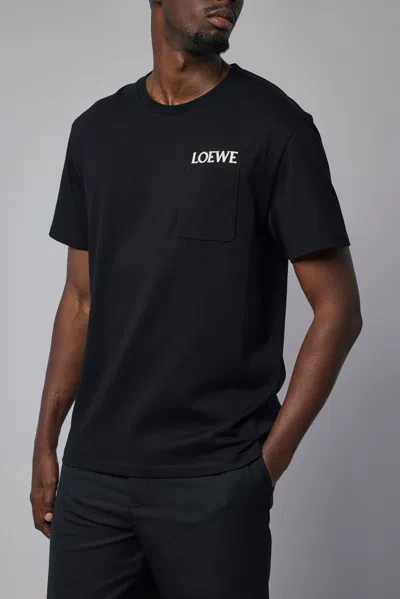 Loewe Relaxed Fit T-shirt In Black