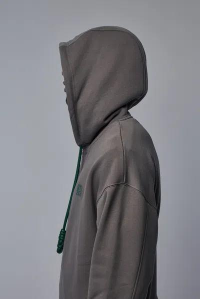 Loewe Zip-up Hoodie In Brown