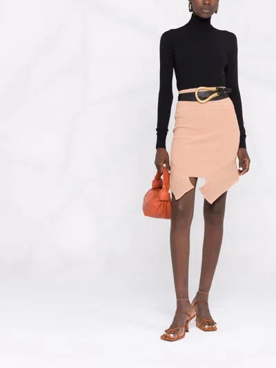 Bottega Veneta Triangle-detail High-neck Top In Black