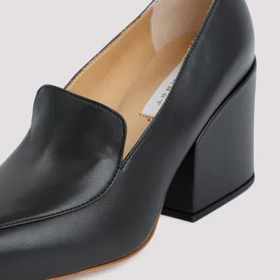 Gabriela Hearst Block-heel Pointed-toe Leather Pumps In Black