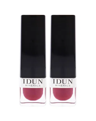 Idun Minerals Women's 0.14oz 105 Vinbar Matte Lipstick - Pack Of 2 In Pink