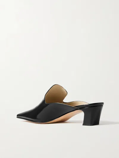 Khaite Square-toe Heeled Mules In Black