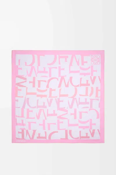 Loewe Square Scarf In Multi