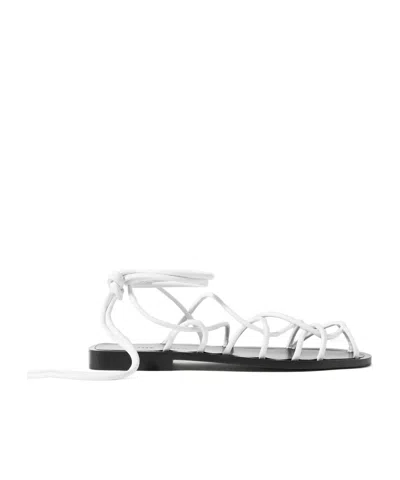 Khaite Strappy-design Sandals In White