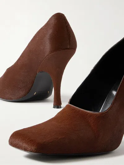 Khaite Square-toe High Heels In Brown