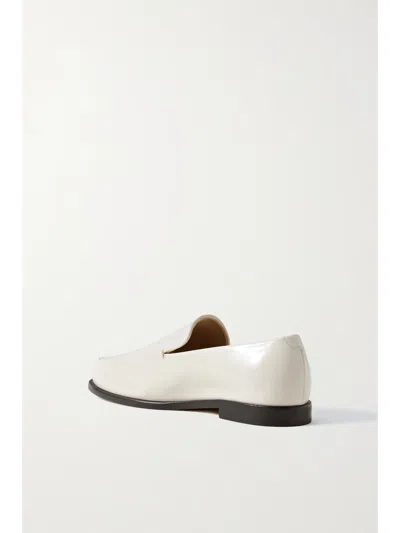 Khaite Round-toe Loafers In White