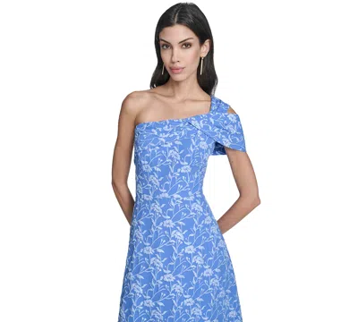 Eliza J Women's Asymmetrical One-shoulder Ball Gown In Blue