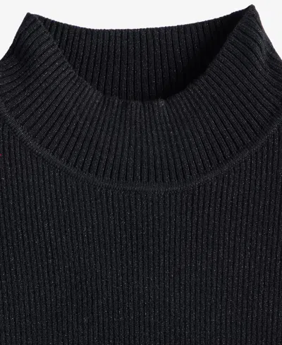 Inc International Concepts Women's Shine-knit Sleeveless Sweater, Macy's Exclusive In Black