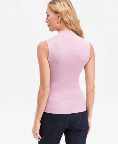 Inc International Concepts Women's Shine-knit Sleeveless Sweater, Macy's Exclusive In Pink