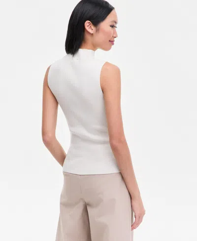 Inc International Concepts Women's Shine-knit Sleeveless Sweater, Macy's Exclusive In White