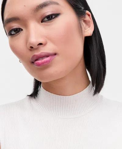 Inc International Concepts Women's Shine-knit Sleeveless Sweater, Macy's Exclusive In White