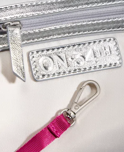 On 34th Jynna Medium Solid Shoulder Bag, Exclusively At Macy's In Silver