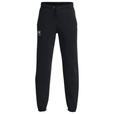 Under Armour Boys   Essential Fleece Joggers In Black