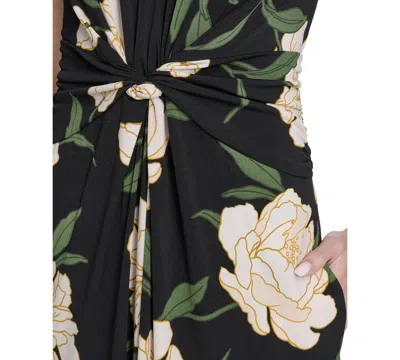 Vince Camuto Petite V-neck Short-sleeve Jumpsuit In Multi