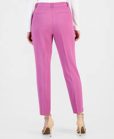 Tahari Asl Women's Mid Rise Straight-leg Pants In Pink