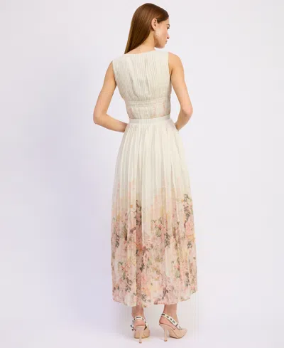 En Saison Women's Charlotte V-neck Sleeveless A-line Maxi Dress In Animal Print