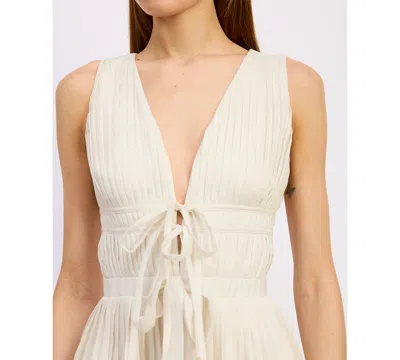 En Saison Women's Charlotte V-neck Sleeveless A-line Maxi Dress In Animal Print