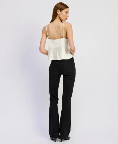 En Saison Women's Rey Cami Sleeveless V-neck Top In Brown