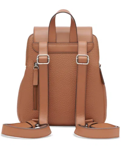 Calvin Klein Garnet Triple Compartment Backpack In Brown