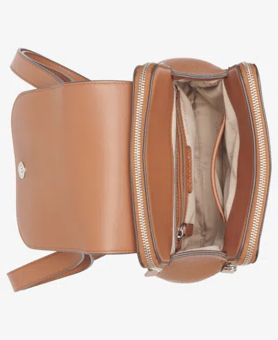 Calvin Klein Garnet Triple Compartment Backpack In Brown