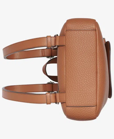 Calvin Klein Garnet Triple Compartment Backpack In Brown