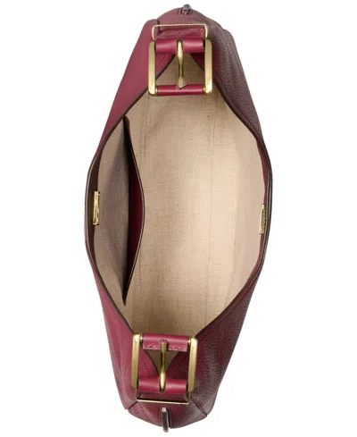 Michael Kors Nolita Large Leather Hobo Shoulder Bag In Red