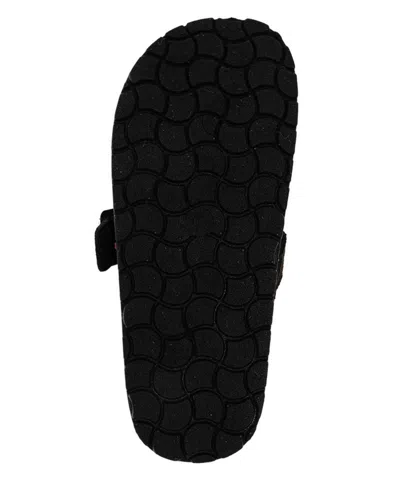 Bebe Girls' 1-13 Buckled Details Slip-on Shimmer Clogs In Black