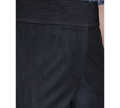 Calvin Klein Plus Size Wide-leg Mid Rise Pants In Black