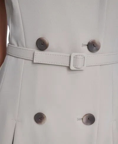 Calvin Klein Women's Crepe V-neck Blazer Dress In Neutral