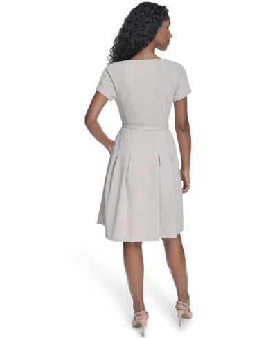 Calvin Klein Women's Crepe V-neck Blazer Dress In Neutral