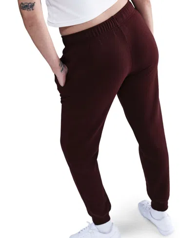 Nike Women's Sportswear Club Fleece Mid-rise Joggers In Brown