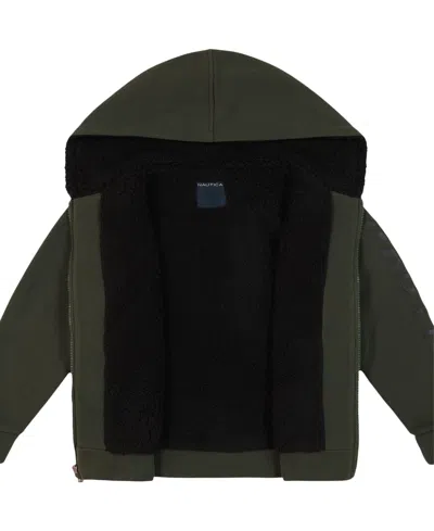 Nautica Boys' 8-20 Zip-up Hoodie In Green