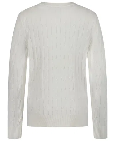 Tommy Hilfiger Boys 8-20 Cable Crewneck Sweater In White