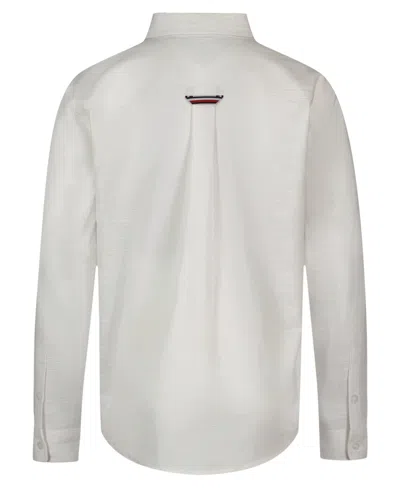 Tommy Hilfiger Boys 8-20 Texture Woven Long-sleeve Shirt In White