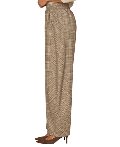 Democracy Petite Ultra Skyrise Relaxed Straight Leg Pants In Brown