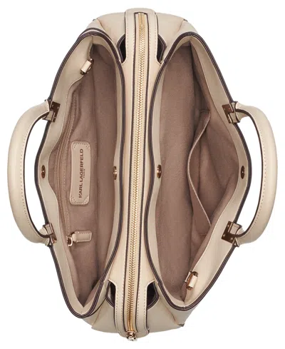 Karl Lagerfeld Meribel Mini Satchel Bag In Brown