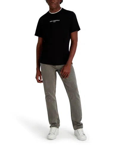 Karl Lagerfeld Men's Crewneck T-shirt In Black