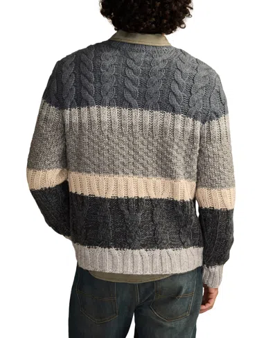 Lucky Brand Cable Stitch Sweater In Gray