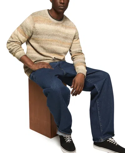 Lucky Brand Space Dye Cotton Blend Crewneck Sweater In Multi