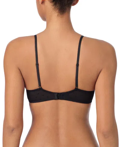 Dkny Heart Mesh Bralette In Black