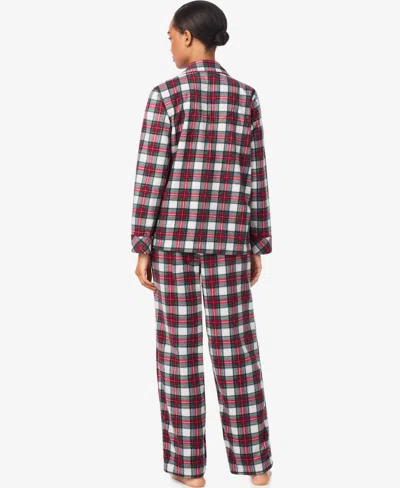 Ralph Lauren Women's Petite Long Sleeves Notch Collar Pajama Set In Multi